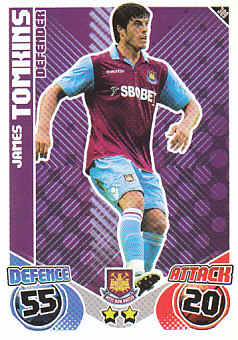 James Tomkins West Ham United 2010/11 Topps Match Attax #309